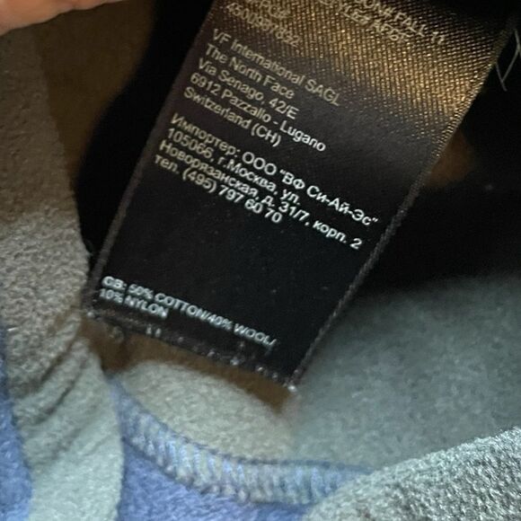 The North Face Men's Wool Blend Sweater Navy Blue Size XL - Picture 5 of 7